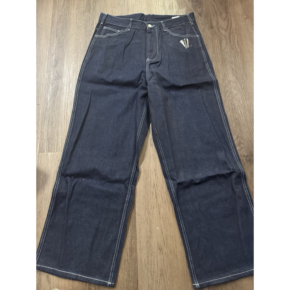 Men’s Retro Design Jeans Straight Denim Pants Casual Trousers Made EST 1983
